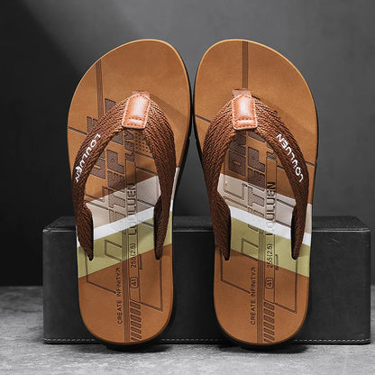 Flip-Flops Men's 2025 New Summer Non-Slip Flip-Flops for Outer Wear Beach Sandals