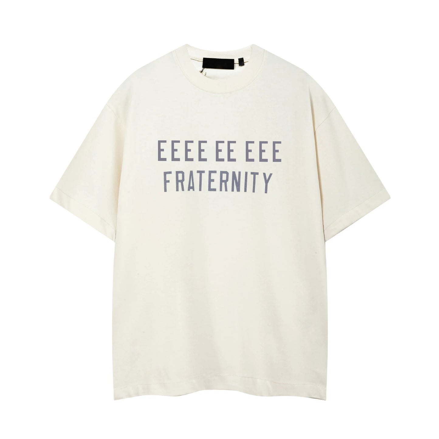 Fashion Design Men's T-shirts Two Rows Letter Logo Streetwear Designer Brand Men's T-shirts Sets