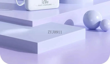 A Brand-new 120W Three-in-one 20,000mah Super Fast Power Bank with Large Capacity, Built-in Cable and Digital Display Powerbank