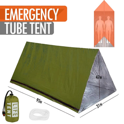 2 Person Emergency Tent Casa De Waterproof Camping Travel Pergola Family Campaign House Tourist Tents Cool Gear Equipment Coat