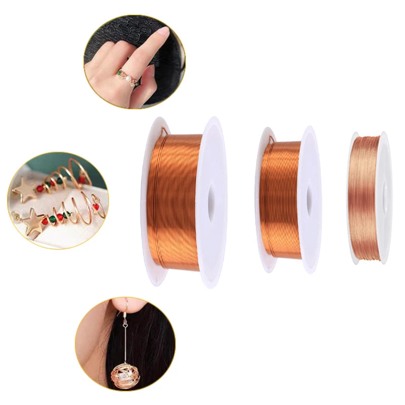 1coils/3 coils copper wire 0.04-0.31mm cable copper wire electromagnetic wire enameled copper winding wire copper paint wire