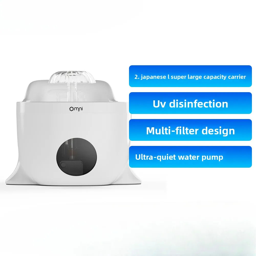 2.8L USB Whale Fountain Dog Pet Water Dispenser Safety Automatic Water Circulation Intelligent Automatic Cat Water Dispenser