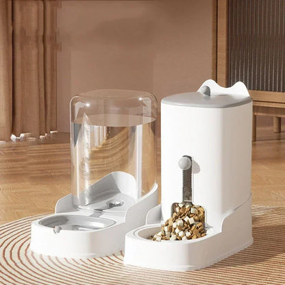 Dog Cat Water Fountain Large Capacity Pet Feeder Cat Food Bowl Gravity Food Feeder Gravity Water Fountain Cat Accessories