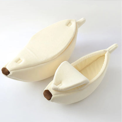 Banana Cat Bed House Funny Cute Cozy Cat Mat Beds Warm Durable Portable Pet Basket Kennel Dog Cushion Cat Supplies Multicolor