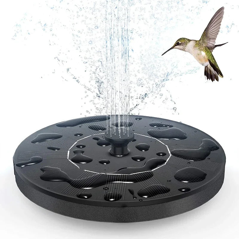 Mini Solar Water Fountain Pool Pond Waterfall Fountain Garden Decoration Outdoor Bird Bath Solar Powered Fountain Floating Water
