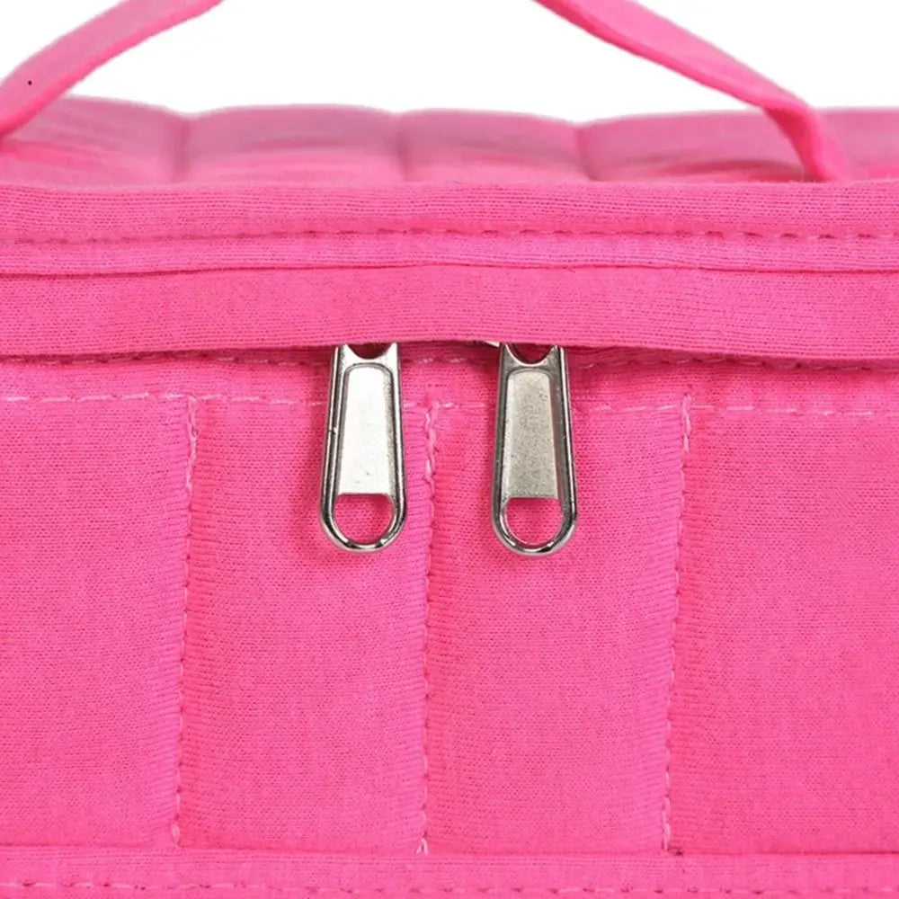 8-Grid Essential Oils Carry Case Moisture-proof Shockproof Cosmetic Organizer Box Handle Convenient Essential Oils Container