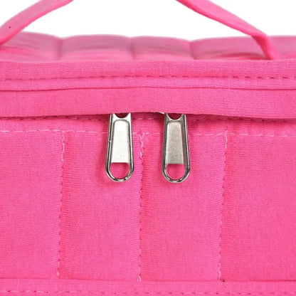 8-Grid Essential Oils Carry Case Moisture-proof Shockproof Cosmetic Organizer Box Handle Convenient Essential Oils Container