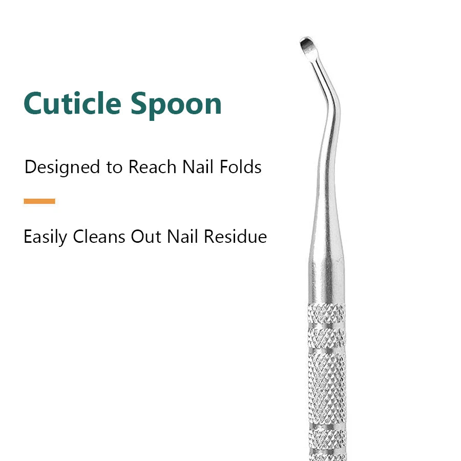 3Pcs Ingrown Toenail Correction Tool Set, Stainless Steel Double-Ended Nail Files, Paronychia Care, Foot Cleaning Tools