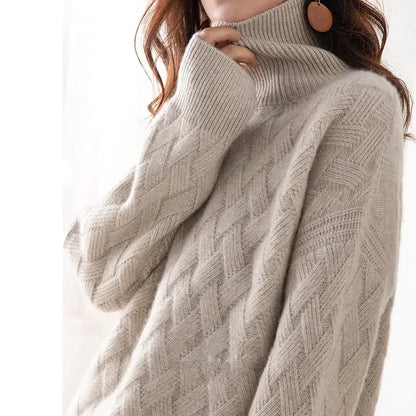 Oversize Thick Sweater S- XLWomen Loose Sweater Winter Casual Chic Cashmere Pullovers Pullover Female Long Sleeve