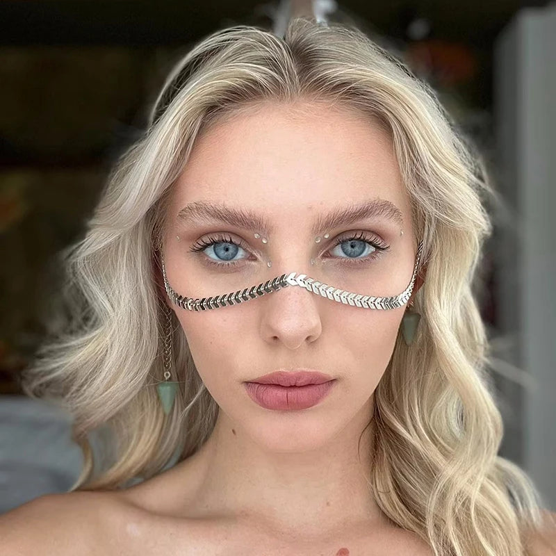 Fashion Sexy Face Chain Punk Fringe Earrings Accessory Adjustable Face Chain Face Fashion Jewelry Accessories