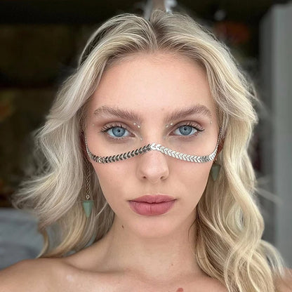 Fashion Sexy Face Chain Punk Fringe Earrings Accessory Adjustable Face Chain Face Fashion Jewelry Accessories