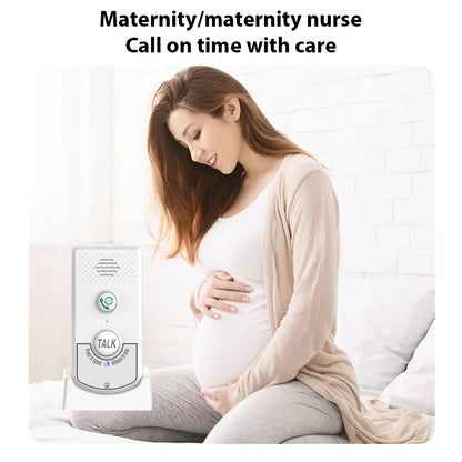 2 Pack H8-2T Intercoms Wireless for Home Voice Caller Home Ultra Long Distance Portable Wireless Voice Interphone Elderly Caller