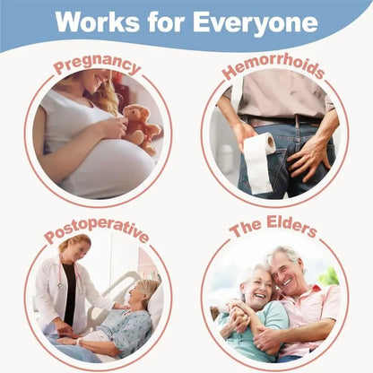 Sitz Bath, Sitz Bath for Hemorrhoids, Sitz Bath for Toilet Seat, Postpartum Care, Sits Bath Kit for Women, Collapsible