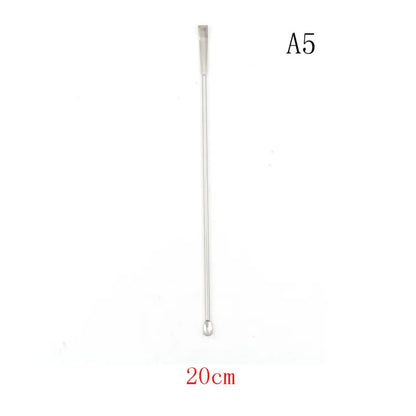 1pc Stainless Steel Lab Micro Spatula Medicine Spoon Scoop Shovel Pharmacy 100mm / 125mm / 150mm / 180mm / 200mm / 220mm