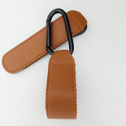 Baby Stroller Hook Fashion PU Leather Adjustable Pram Hook Cart Organizer Diaper Bag Hanger Children Boy Girl Travel Accessories