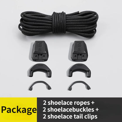 New Quick Lace Kit No Tie Round Tennis Shoe Laces Without Ties Adult Kids Quality Running Sneakers Shoelaces for Shoe Accessorie