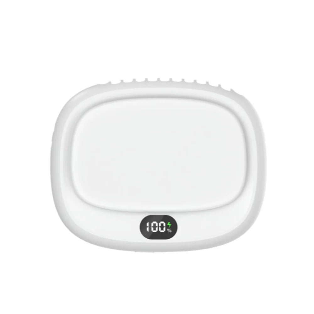 Portable Neck Fan Mini Waist Fan USB Rechargeable Bladeless Portable Hanging Neck Fan Wireless Waist Clip Fan for Outdoor Travel