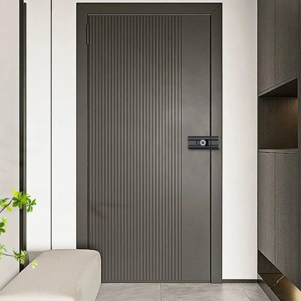 Durable Anti-theft Luminous Door Buckle Aluminum Alloy No Punching Sliding Door Bolt Security Door Catch Furniture Hardware