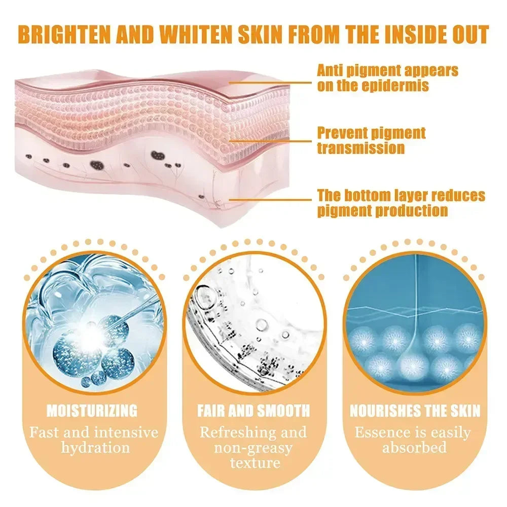 Vitamin C Face Whitening Serum Spot Serum Hyaluronic Acid To Remove Dark Spots Pigment Wrinkle Remover Face Serum Shrink Pores