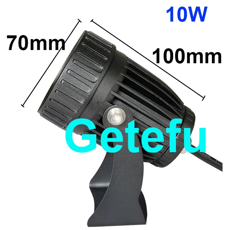 LED Lawn Light 30W/10W Wall Washer Waterproof Floodlights Narrow Beam Spot Lamp Outdoor Landscape Lighting 100-240V  DC12V 24V