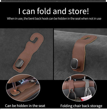 Car Hooks - Rear Seat Back Hooks for Vehicle Storage of Small Items