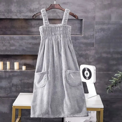 82x140cm Large Bath towels For Body coral velvet Bath Skirt  Fashion Lady Wearable Fast Drying Beach Spa Bathrobes Bath Towels