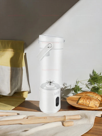 Portable Blender 4000mAh 600ML USB Rechargeable Electric Juicer for Smoothies Personal Fruit Mixer Compact Outdoor Fruit Blender