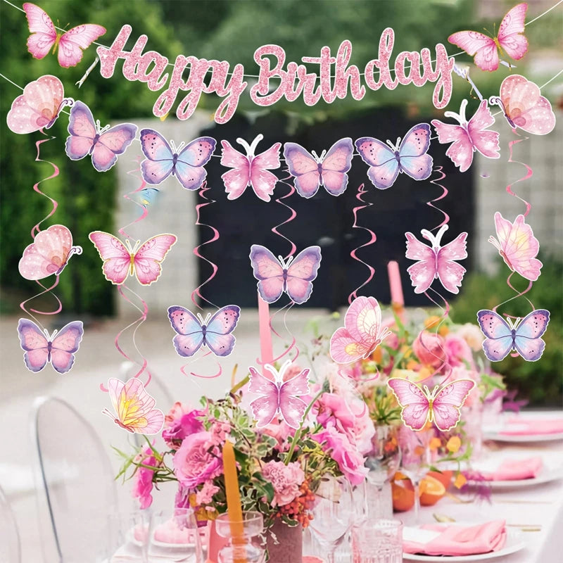 Butterfly Party Snack Tray Butterfly Birthday Party Decoration Kids Girls Birthday Party Supplies Baby Shower Party Decoration