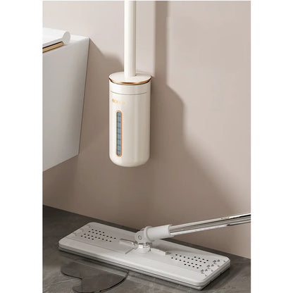 Disposable Toilet Brush Cleaner with Long Handle Bathroom Cleaning Sponge Brush with Replaceable Brush Head Toilet Accessories