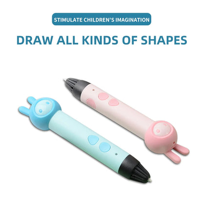 2022 3d Pen for Kids PLA Filament 1.75mm Set 3D Printing Pens Kit Safe Low Temperature Anti-Scald USB Charging Birthday Gift