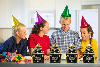 1pcs Birthday Cash Pull Gift Box Money Pulling Box Cash Gift Box Cash Black Money Clip Funny Surprise Birthday Cake Decor