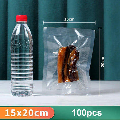 Vacuum Packaging Bags For Food 100PCS Food Storage Bags 5 Size Food Vacuum Packed Bags Keep Food Fresh Vacuum Packaging Bags