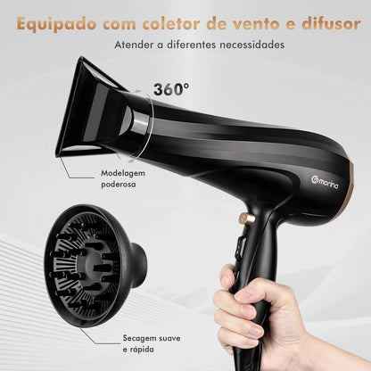 Hair dryer, hair dryer, 110 Hair Dryer V-127V 1900W Black/Golden, electric hair dryer