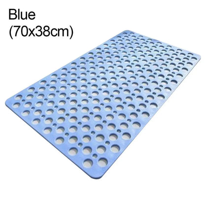 Slip Anti Mould Rubber Anti Slip Bath Mat with Drain Holes Machine Washable Antibacterial Resistant Shower Mat for Shower or Tub