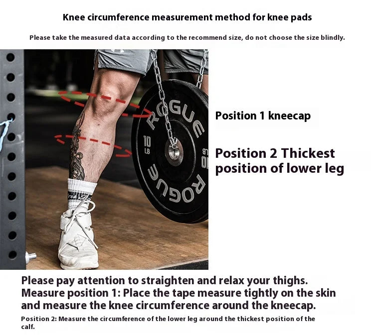 1 Pair Fitness Powerlifting Knee Pads Squat Support Weightlifting Knee Sleeve Strength Lifting Pads Gym Training Knee Covers