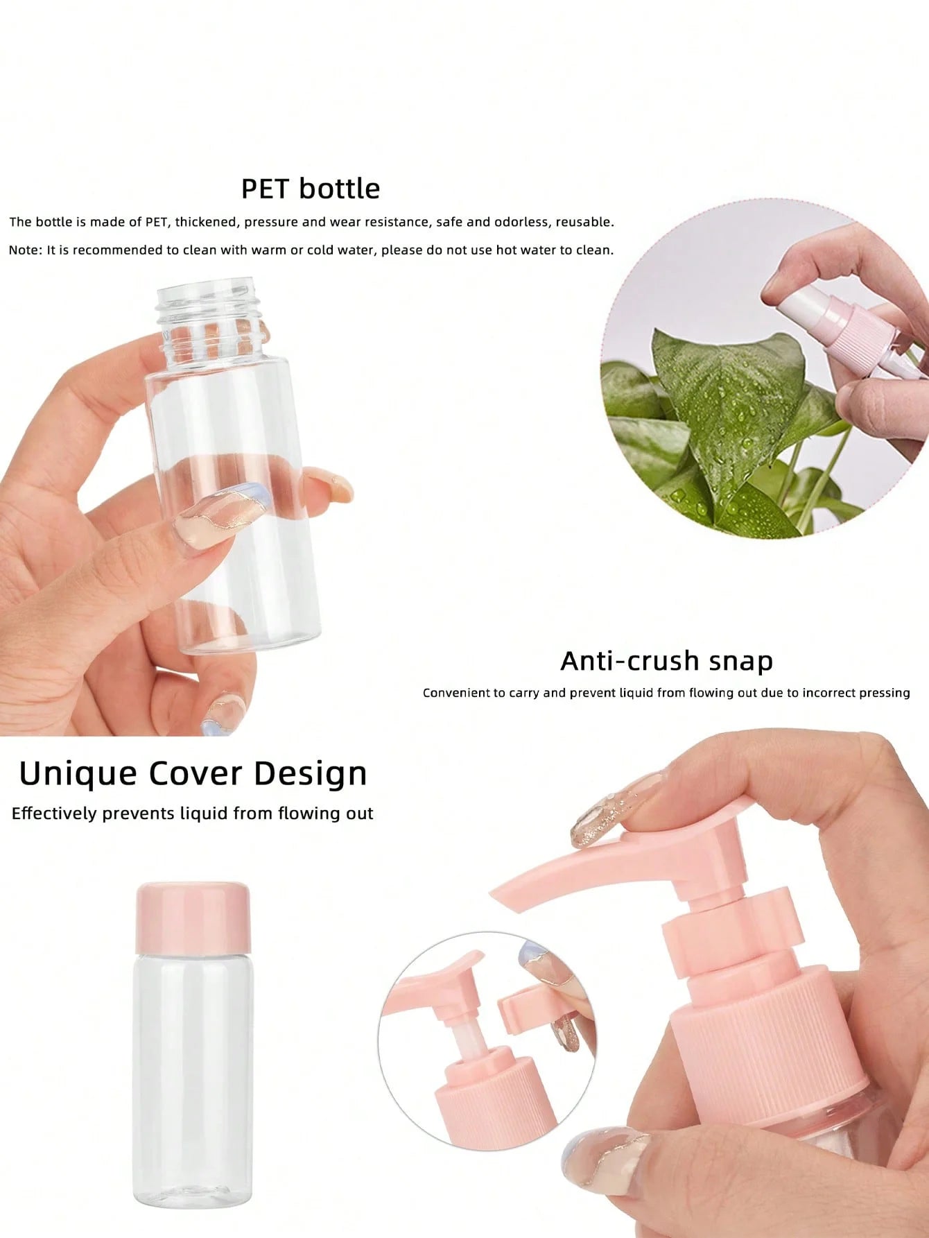 14pcs Travel Bottles Kit Leak Proof Travel Containers for Toiletries with Bag Portable Refillable Containers for Toiletries Sham