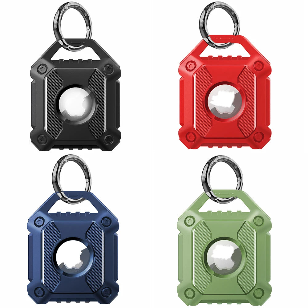 Waterproof Airtag Keychain Holder Case,Screw Full Cover Compatible with Apple AirTag Tracker Key Ring