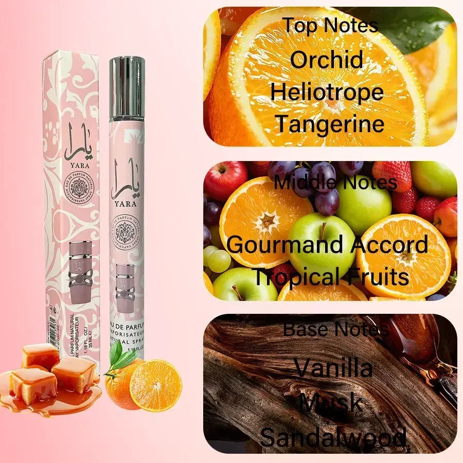 35ml Arabian Perfumes Lasting Fragrance Spray Floral Scent Eau De Parfum Cologne Deodorants High Quality Gifts Small Test Tube