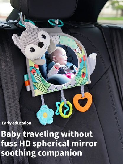 Baby Mirror Car Seat Toys Baby Rear Mirror Hanging Toys Kids Monitor Infant Tummy Time Toys Travel Toys Babies Carseat Toy Gifts