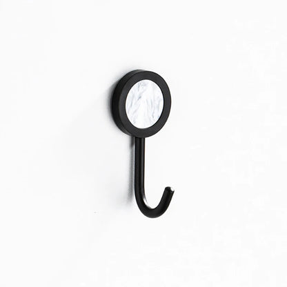 Gold Robe Hook Space Aluminum Wall Mounted Adhesive Hat Key Hooks Coat Towel Holder Home Decor For Kitchen Bathroom Hardware