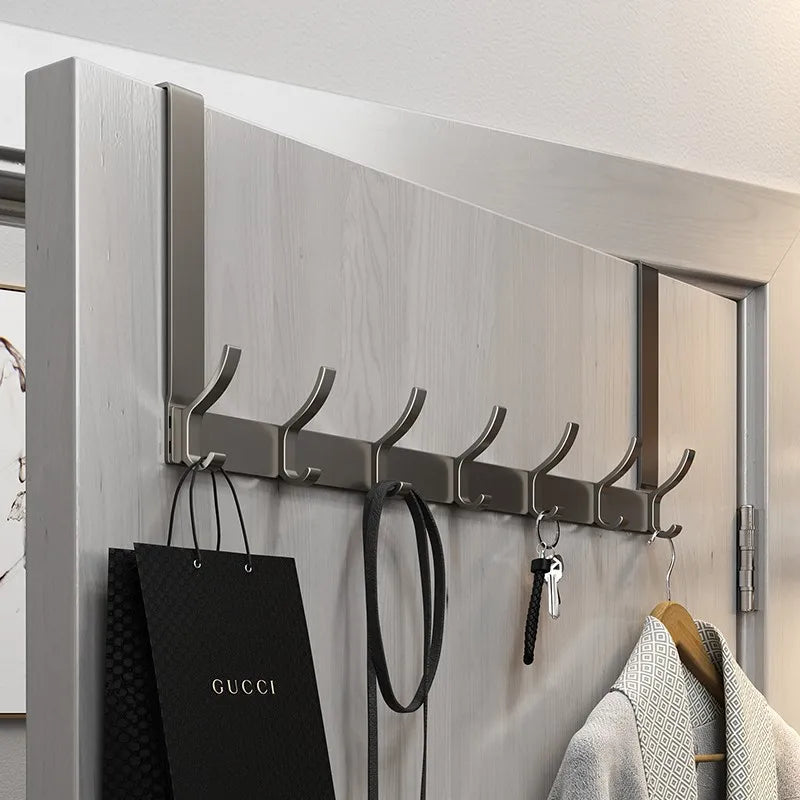 Hooks Over The Door Home Organizer Rack Clothes Coat Hat Towel Hanger Bathroom Accessories Holder Door Hang Quick Installation
