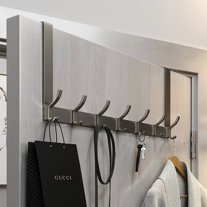 Hooks Over The Door Home Organizer Rack Clothes Coat Hat Towel Hanger Bathroom Accessories Holder Door Hang Quick Installation
