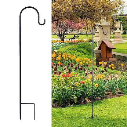 90/100/120cm Shepherd Hooks Plant Hook Craft Hook For Hanging Solar Lights Bird Feeders﻿ Outdoor Yard Garden Decor