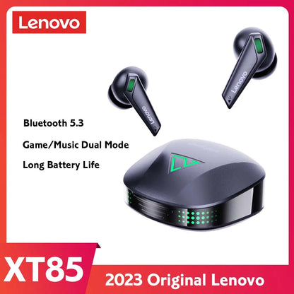 ERAZER XT85  Gaming Bluetooth 5.3 Earphone Wireless Headphones Stereo Sound Headsets with Mic Touch Control Lenovo Earbuds