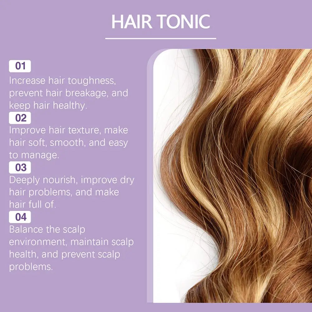 Hair Serum Butterfly Pea Flower,coconut Oil,centella Hair Oil Nourishing Scalp Treatment Anti-Frizz Repair Damage Hair Care