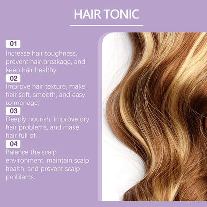 Hair Serum Butterfly Pea Flower,coconut Oil,centella Hair Oil Nourishing Scalp Treatment Anti-Frizz Repair Damage Hair Care