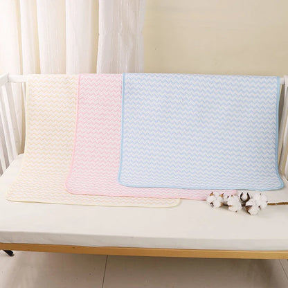 Reusable Infant Change Pad Baby Waterproof Crib Changing Mat Urine Sheet Cotton Diaper Cover Washable Newborn Bed Nappy Mattress