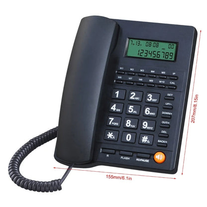 DX11 Corded Landline Phone Big Button Landline Phones with Caller Identification Fixed Telephone for Office Hotel Receptioni
