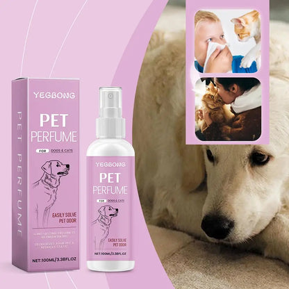 100ml Pet Odor Eliminator Fresh Scent Spray For Dogs Cats Home Deodorizing Solution With Harness Attachment
