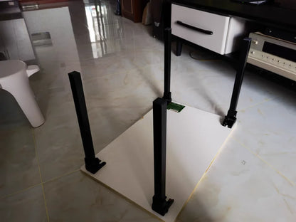 Foldable Table Leg Supports Thickened Sturdy Bases Anti-Slip Wear-Resistant Silent Foot Pads Heavy-Duty Aluminum Alloy  Design